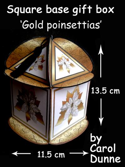 Square based gift box tutorial Image-5
