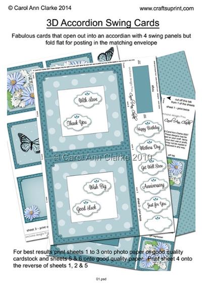 3D Accordion Swing Card Tutorial PDF-2