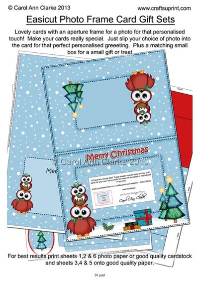 Easicut Photo Frame Card Gift Sets Tutorial PDF-2