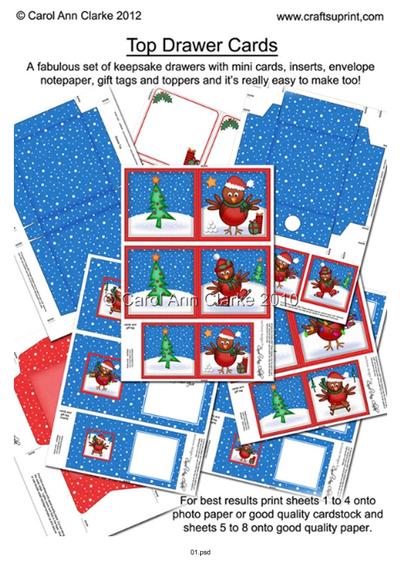 3D Top Drawer Xmas Cards Bumper Kits Tutorial PDF-2