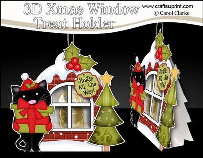 3D Xmas Window Treat Holder Tutorial Image-2
