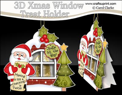 3D Xmas Window Treat Holder Tutorial Image-3