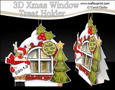 3D Xmas Window Treat Holder Tutorial Image-4