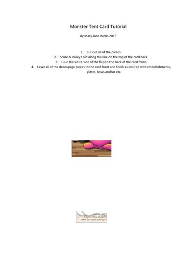 Tent Card Tutorial PDF