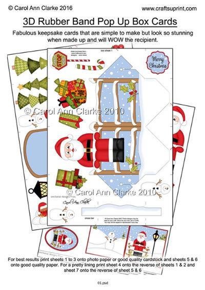 3D Rubber Band Pop Up Box Cards 2 PDF
