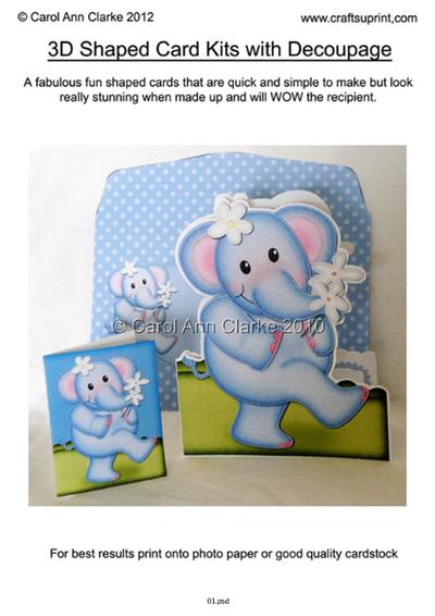 3D Shaped card kit Tutorial PDF
