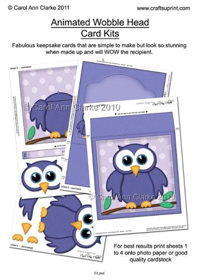 3D Animated Wobble Head Card Tutorial Ed PDF