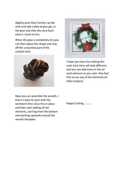 Christmas wreath card topper Image-2