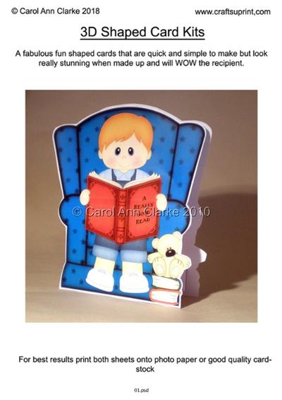 3D Chair Shaped Card Kit Tutorial PDF