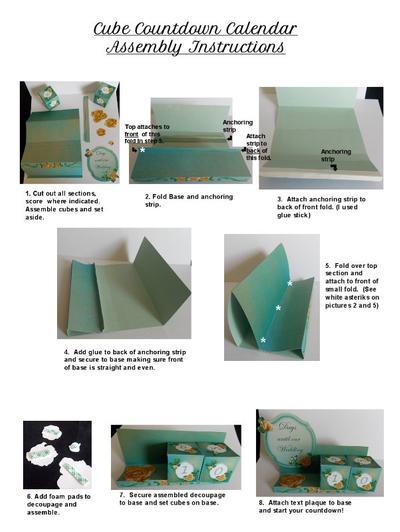 Countdown Cube Assembly Instructions Image