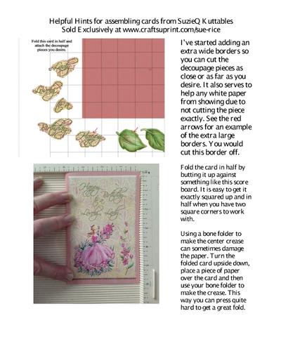 Helpful Hints for Assembing Cards PDF