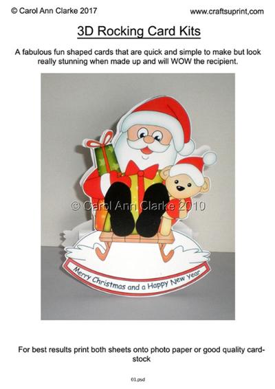3D Shaped Xmas Rocking Card 2018 PDF