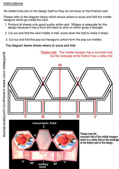 Hexagon pop-out tutorial Image