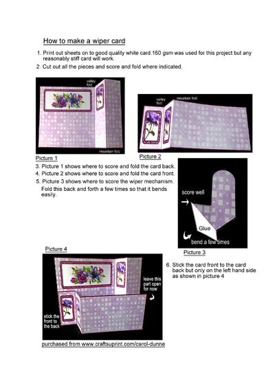 How to make a wiper card PDF