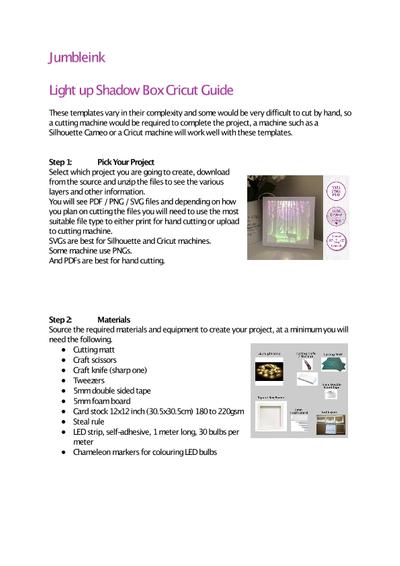 How To Create a Shadow Box Paper Cut Layer With Your Cricut PDF