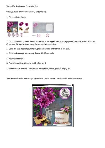 Sentimental Florals Tutorial PDF