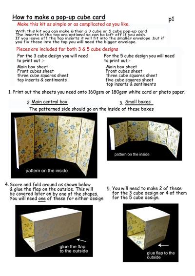 Cubes pop-up tutorial PDF