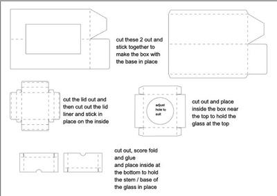 Assembly instructions (and also Score lines visual for Gin Box and Design Space users) Image