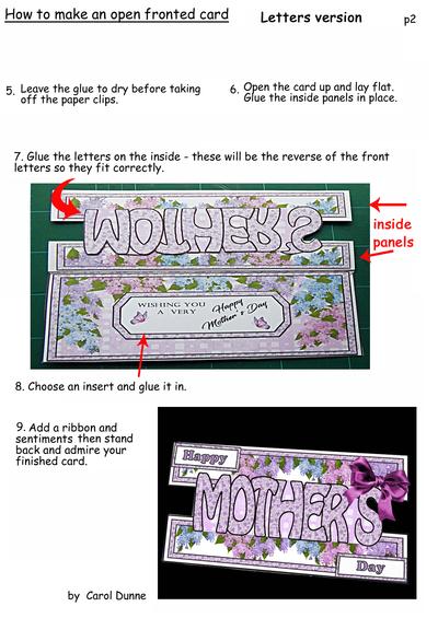 Open front letters card Image-2