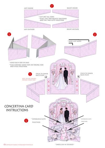 Concertina Card Instructions Image