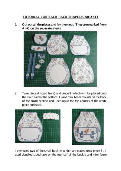 Back Pack cards
