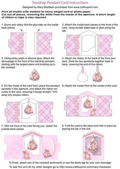 Teardrop Pendant Card Tutorial Image