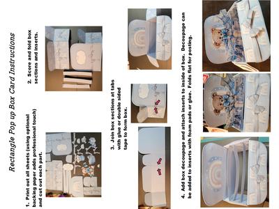 Rectangle Pop Up Box Assembly Instructions Image