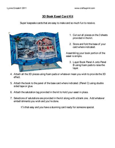 3D Book Easel Card Kits PDF-9