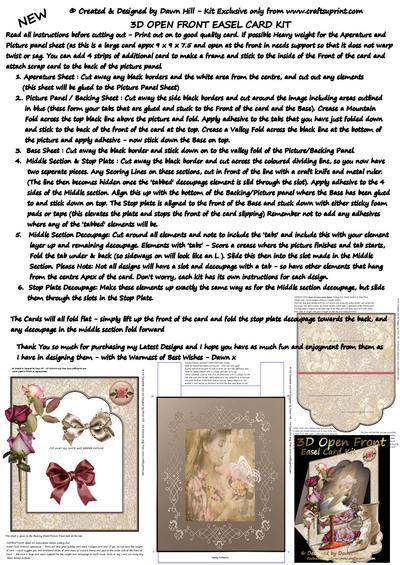3D Open Front Easel Card Kits Image