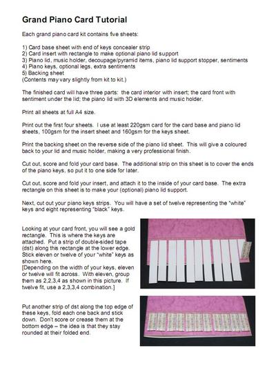 Grand Piano Card Kits Image