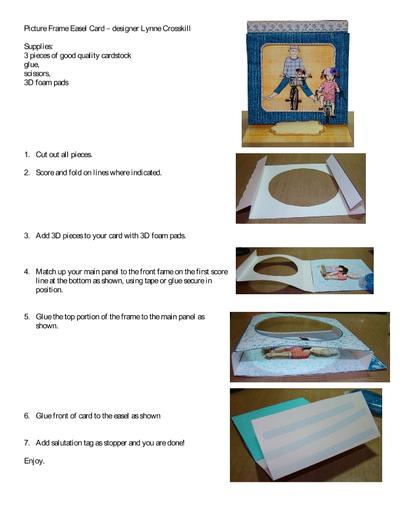 Picture Frame 3D Easel Card PDF-5