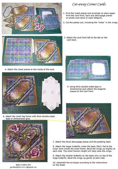 Cutaway Corner Card Instructions