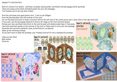  Shaped Tri-fold Card Kits Image