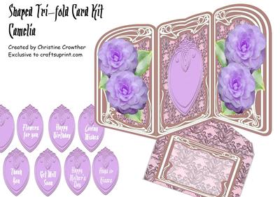 Shaped Tri-fold Card Kits Image-2