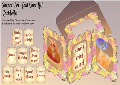  Shaped Tri-fold Card Kits Image-3