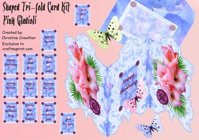  Shaped Tri-fold Card Kits Image-8