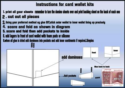 Childrens Domino card wallet kits Image