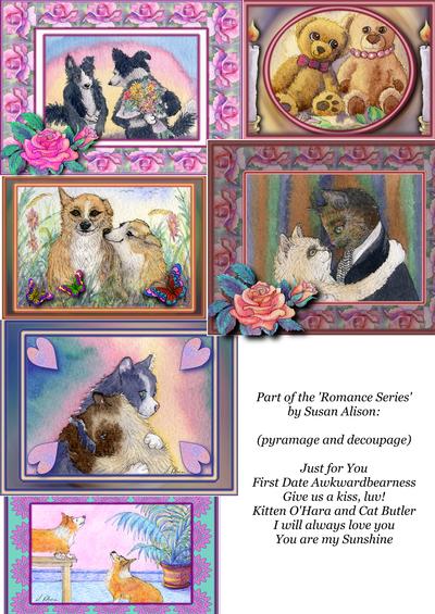 dog, cat and teddy bear - the 'Romance Series' Image-2