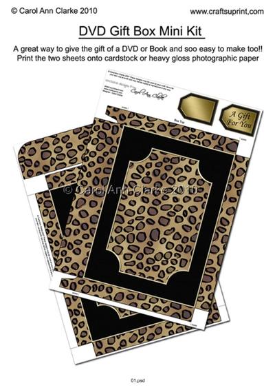 3D DVD or Console Game Gift Box Mini Kits Tutorial PDF-2