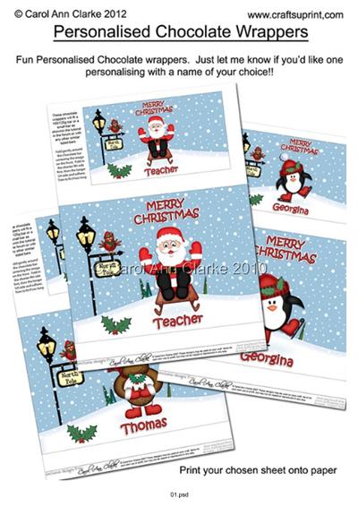 Personalised Chocolate Wrappers Tutorial PDF