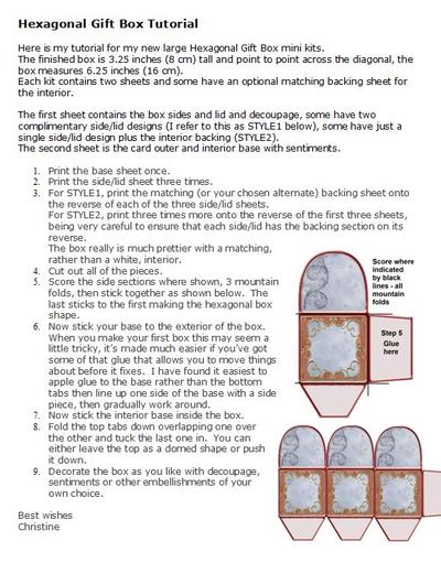 Large Hexagonal Gift Box (Mini Kit) Tutorial Image