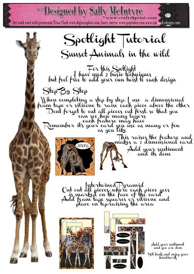 Animals at sunset range Tutorial Image