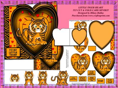 Cut & Fold Heart Shaped Front Cards Image-4