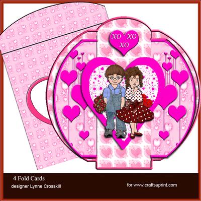 4 Fold Cards & matching Envelope Image-2