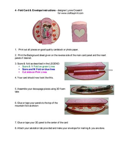 4 Fold Cards & matching Envelope PDF-5