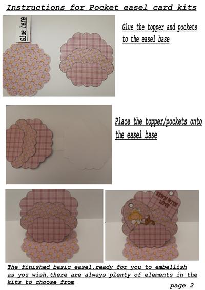 Instructions for pocket easel card kits Image-2