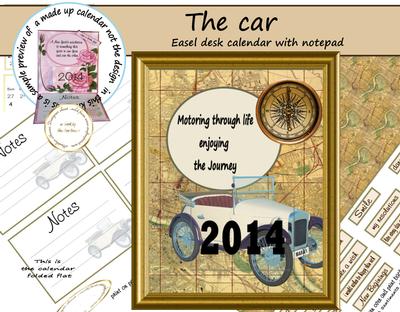 Easel calendars 2014 with notes tutorial Image-2