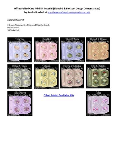 Offset Folded Card Mini Kits Tutorial