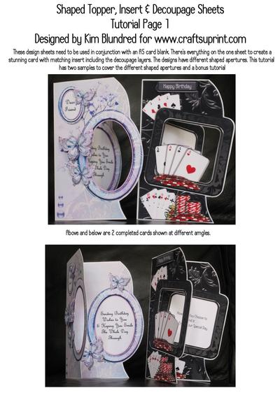 Shaped Toppers, Inserts & Decoupage Sheets Image