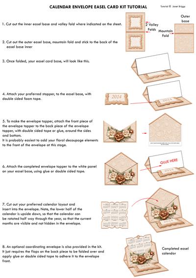 2014 calendar envelope easel kit Image